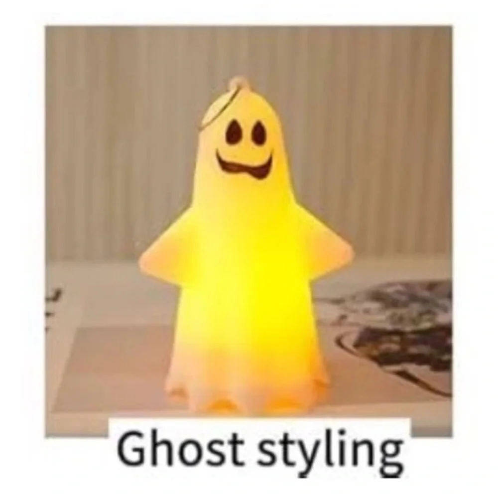 5 Piece Led Light-Up Devil Ghosts Lamps Small Halloween Decorations Night Lights